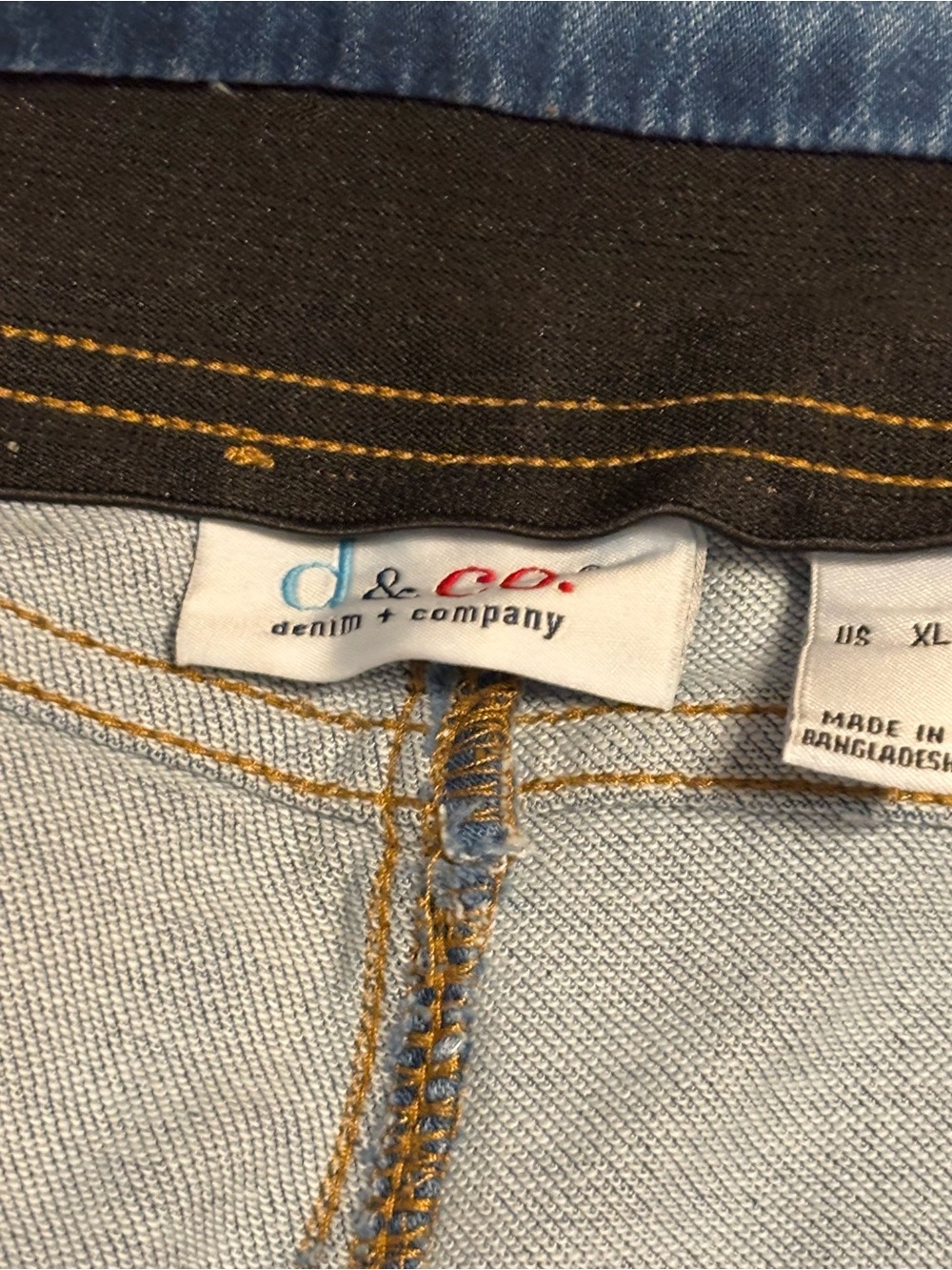 Denim & Co Women’s XL Pull On Cargo Jeans Stretch Blue Denim NWT - Picture 4 of 7